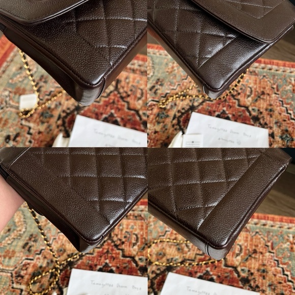 Chanel Vintage Diana Medium Caviar Brown Flap bag - Picture 7 of 11